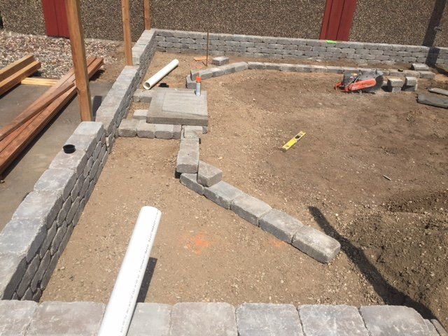 Early in the construction process.