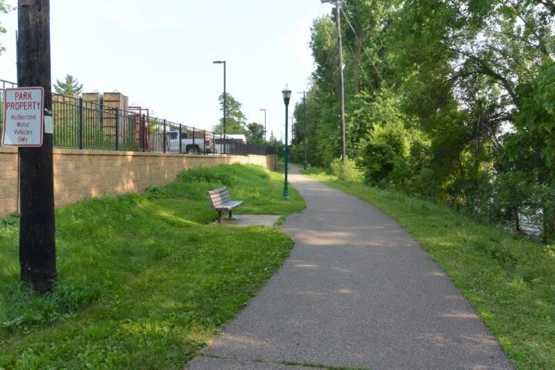 Trail looking south.