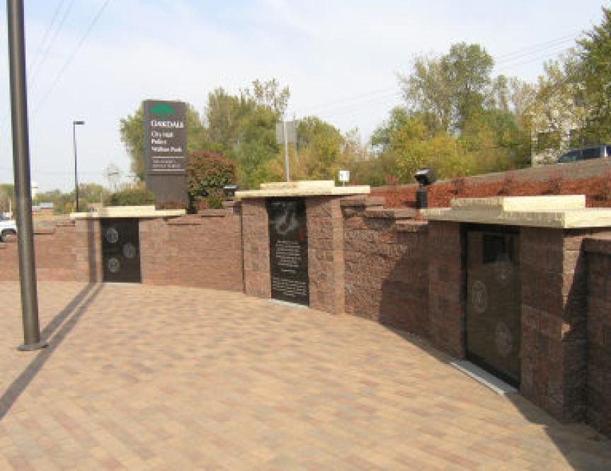 The Oakdale Veteran's memorial wall serves as a heartfelt reminder and place for reflection.