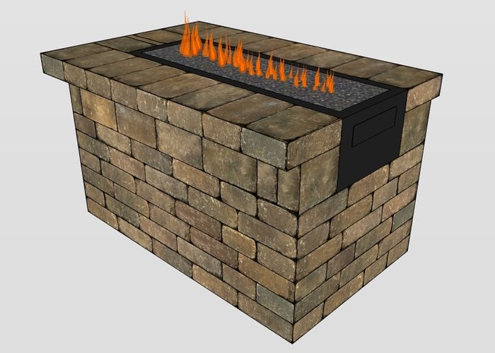 <p>Willow Creek Ledgestone Fire Table Kit</p>